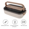 Bento Lunch Box 316 Stainless Steel 700ml Capacity Leakproof Microwave