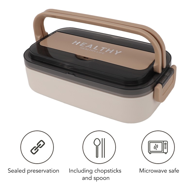 Bento Lunch Box 316 Stainless Steel 700ml Capacity Leakproof Microwave