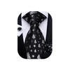 DiBanGu Christmas Black White Tie for Men Festival Necktie and