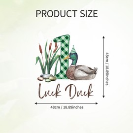 Mallard Duck Birthday Party Decorations - Mallard Duck Themed Sign Decal for Balloons Arch Backdrop, First Birthday Decorations for Boy, One Year Old Wall Decor, 1st Party Supplies Banner for Girl Boy