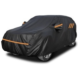 Durable Car Cover Fit for Kia NIRO 2016-2024,Waterproof Windproof Snowproof All Weather Protection Car Cover, Black Full Cover with Storage Bag
