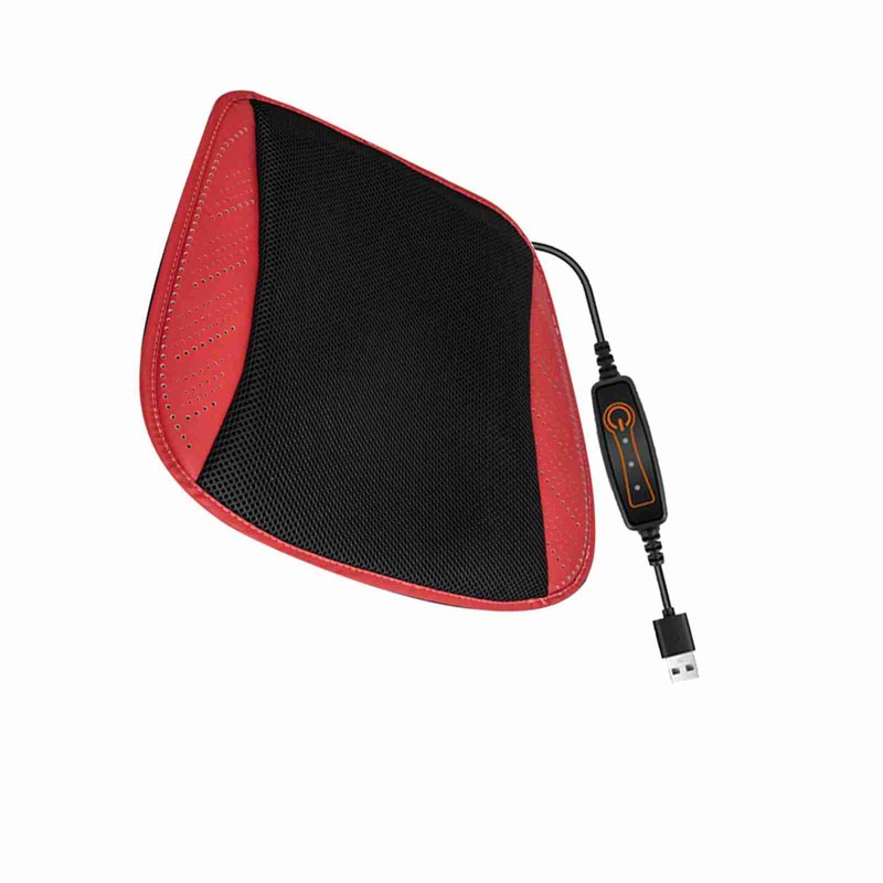 Ventilated Seat Cushion with USB Port, Summer Breathable Cooling Pad