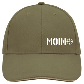 Huuraa Cap Hat Moin Compass Gift Moin Compass Gift Idea, Olive/Beige, Unit size