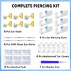 TKKUY 31 Pcs Ear Piercing Kit Ear Disposable Piercing Gun