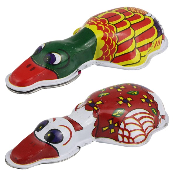 Freak Scene Tin Toy Knack Duck Clicker Tin Animal Tin