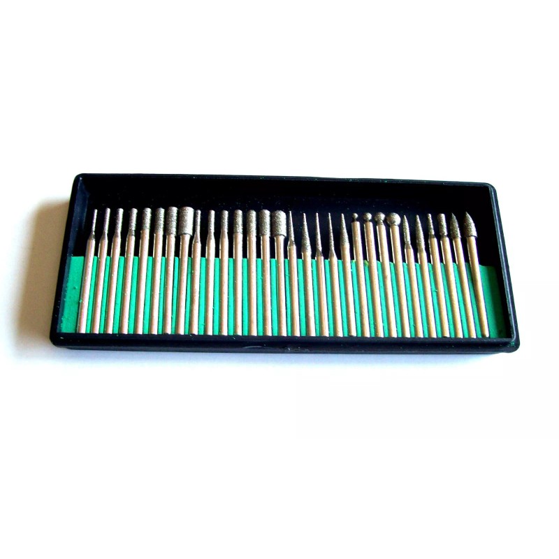 SE 30pc DIAMOND BURR BIT SET 80 GRIT