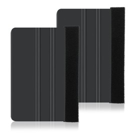 2Pcs Vinyl Squeegee Tool Felt Edge Squeegee Decal Squeegees Remove Bubbles, 4 Inch Felt Squeegees Vinyl Scraper Tool (Black)