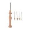 Punch Needle Tool Solid Wood Handle Adjustable 5mm 3.5mm 2.5mm