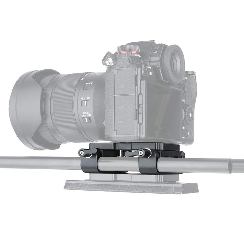 NICEYRIG Universal Mounting Plate with 15mm Rod Clamp (Set of