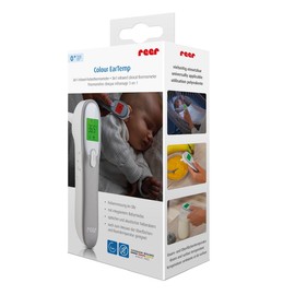 Colour EarTemp 3-in-1 Infrared Fever Thermometer for Accurate Measurement in the Ear for Babies and Children