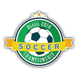 Zirni Brazil Soccer Football Championship Sticker Decal Design