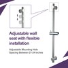 HAMOLER 24 Inch Shower Slide Bar with Adjustable Shower Holder