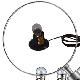 Alfred Kolbe Krippen AM 35 Nativity Scene Accessory Set Cable with Bulb, 5 White Replacement Bulbs 4.5 V and Holder for E 10