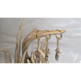 Keychain Hugging Gold Silver Key Chain Collectible Embrace New No Pez Gift Art