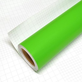 DIYAH 4D Green Carbon Fiber Vinyl Wrap Sticker with Air Release Bubble Free Anti-Wrinkle (84" x 60" / 7FT x 5FT)