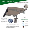 TREATLIFE HOME Protect Your Entryway with Polycarbonate Door Window Awning,
