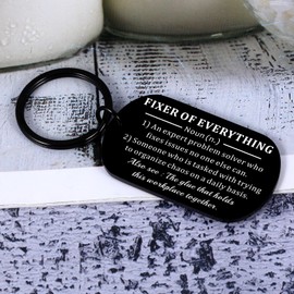 Christmas Gifts for Boss Male Christmas Keychain Gifts for Coworkers Best Boss Gifts for Men Appreciation Bosses Day Gifts for Leader Supervisor Thank You Gifts for Coworker Office Fixer Of Everything