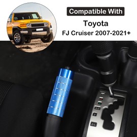 Aunginsy Aluminum Alloy Car Handbrake Cover Fit Toyot@ FJ Cruiser 2007-2021, Blue, Smooth Grip, Handle Brake Protection Trim Cover, Interior Accessory