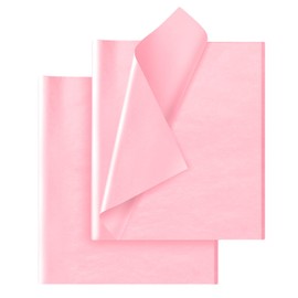 Pink Tissue Paper for Gift Bags - 30 Sheets of Pink Wrapping Tissue Paper Bulk Packaging Paper for Weddings Birthday DIY Project Christmas Valentine's Day Gift Wrapping Crafts Decor (14 x 20 Inch)