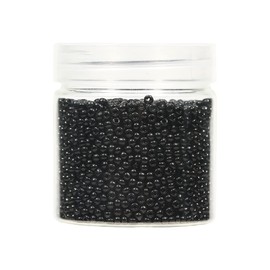 BALABEAD Opaque Black Color Loose Seed Beads About 4000pcs in Box 8/0 Glass Craft Seed Beads for Jewelry Making, Hole 0.7mm (Black)