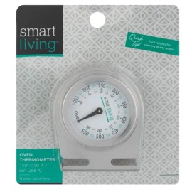 Smart Living, Oven Thermometer, 150°- 550° Shatter Proof Lens, Rotating Face