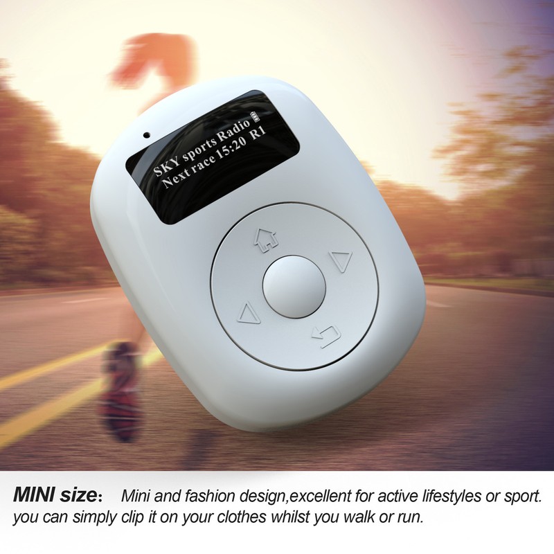 DAB Mini Radio with Digital Display Mini Bluetooth White Noise