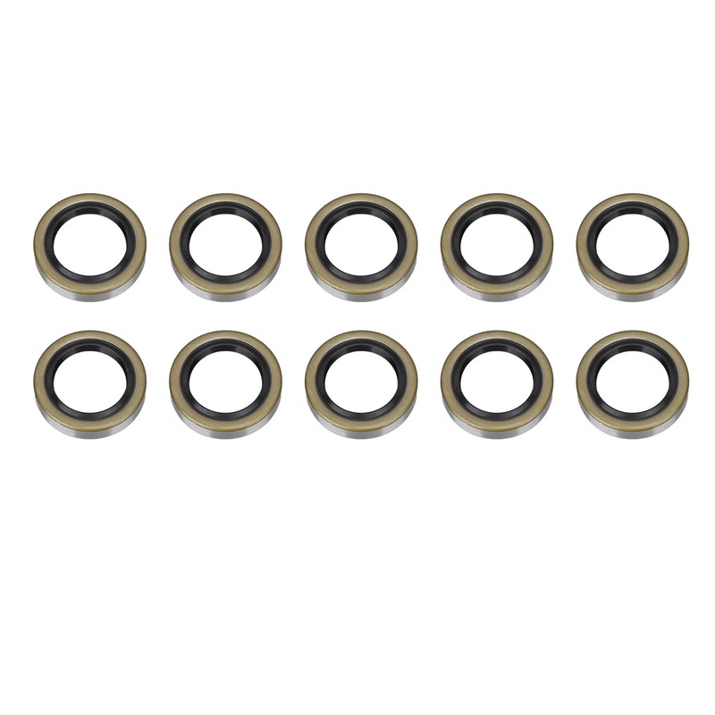 10PCS Double Lip Grease Seals High Hardness Trailer Axle Hub