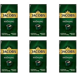Jacobs Kronung Ground Coffee 500 Gram, 1.76 Ounce (Pack of 6)