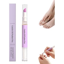 2-in-1 Cuticle Oil Pusher Pen, 2026 New Cuticle Pusher Oil Pen for Nails, Moisturize Strengthen Brighten - Cuticle Pusher Oils, Hydration And Soothing Nail Oils Pen For Cuticle Care (1pcs)