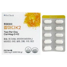 Dr. Check 닥터체크 투퍼데이 칼마디K2 120정 1박스 / 써클 Dr. Check Two Per Day Kalmdi K2 120 Tablets 1 Box / Circle