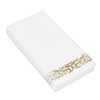 40PCS Gold Napkins Gold Trim Linen Hand Feel Gold Napkins