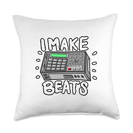 Beat Maker Designs Apparel For All I Make Beats Music Producer Throw Pillow, 18x18, Multicolor