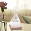 Storm Glass Weather Station,Water Drop Weather Predictor with Wood Base