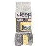 Jeep Men's JM273 3 Pair Luxury Terrain Socks (6-11, Ecru/Grey)