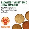 LEM Products Backwoods Jerky Seasoning Variety Pack, Includes Cajun, Jalapeno,