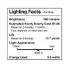 LUNO A19 Non-Dimmable LED Bulb, 9.0W (60W Equivalent), 800 Lumens,