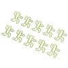 100PCS Cute Paper Clip Figure Shaped Electroplating Process Prevent Slip