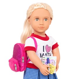 Our Generation – School Bag – Classroom Set – 18-inch Doll Accessories – Pretend Play – Toys For Kids Ages 3 & Up – School Smarts