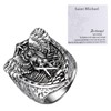 OIDEA St. Michael Ring for Men: The Great Protector Archangel