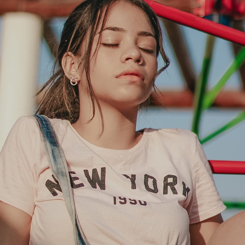 Rose Gold Circle Cubic Zirconia Stud Earrings for Women