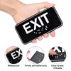 4pcs Exit Sign with Braille, 6x3in Emergency Exit Sign for
