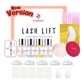 Kit Lash Lifting 2 En 1 Pestañas Y Cejas Iconsign Glue Balm Rosa