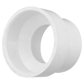 Charlotte Pipe 1-1/2" X 2" Plain End Pipe Fitting - Increaser Reducer Schedule 40 PVC DWV (Drain, Waste and Vent) Durable and Easy to Install for Home or Industrial Use Fitting (Single Unit)