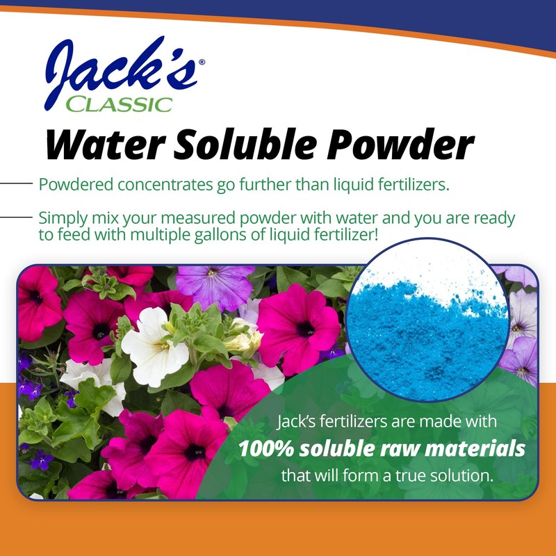 Jack's Classic 10-30-20 Blossom Booster Water-Soluble Fertilizer with Micronutrients for