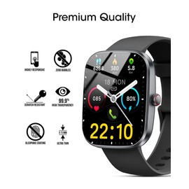 Yoomigle 6 Pack Compatible with Kuizil T70 1.91'' Smart Watch Screen Protector Film Compatible for Csasan T70 1.91 Inch Smartwatch Screen Protectors Foils Screen Cover Crystal Clear HD Anti-Scratch