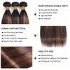 P1B30 Bundle Highlight Straight Human Hair Bundles Two Tone Black