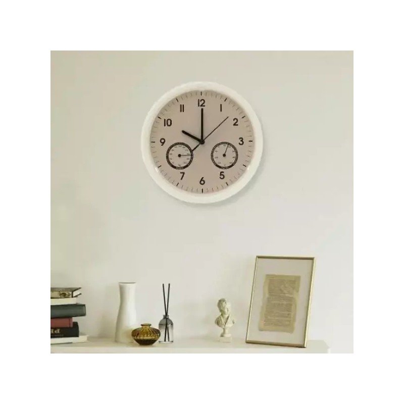 온도벽시계 온도습도계 벽걸이 시계 온도 습도 Temperature Wall Clock Thermometer