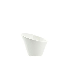 10 Strawberry Street Whittier 3.25"/2 Oz Tall Slant Bowl, Set of 6, White