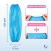 Pack of 100 Polyethylene Sleeve Protectors, Durable and Waterproof with