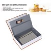 Book Safe Case Simulation Portable Safe Storage Box with Combination